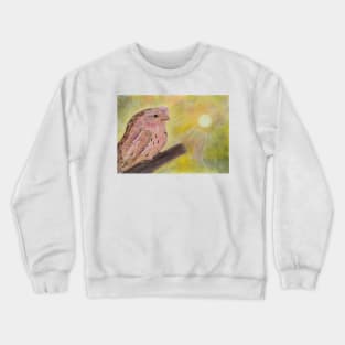 Tawny Frogmouth. Native Australian Owl Crewneck Sweatshirt